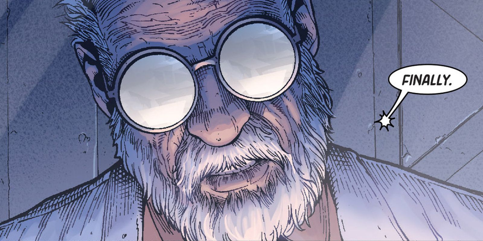 Dr. Abraham Cornelius observing his project in Marvel comics