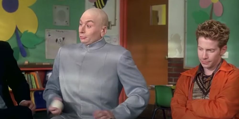 Dr. Evil and Scotty at group therapy in Austin Powers