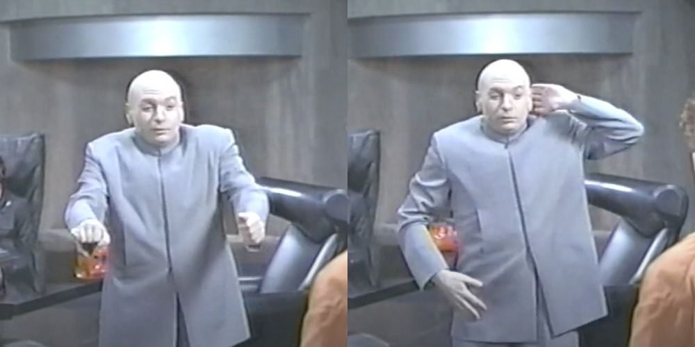 Dr. Evil does the macarena for Scotty in Austin Powers