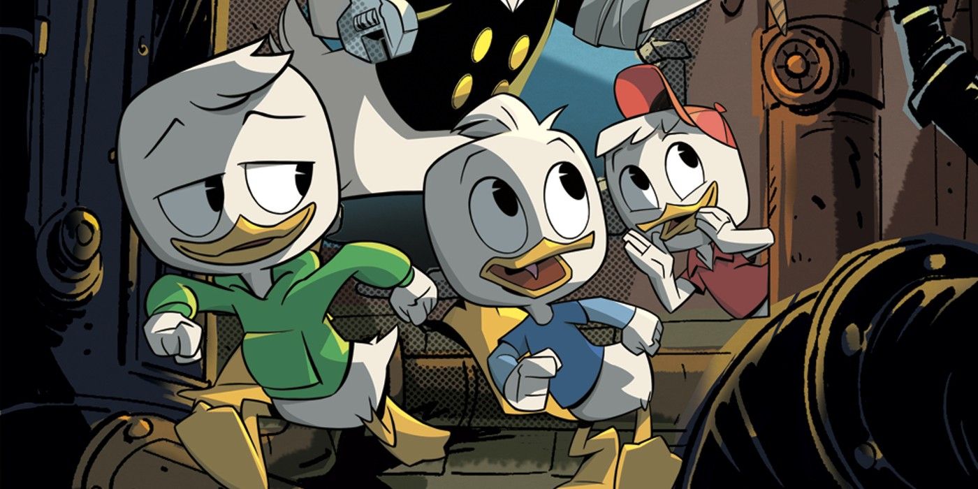 Huey, Dewey and Louie look mischievous in IDW's DuckTales comic