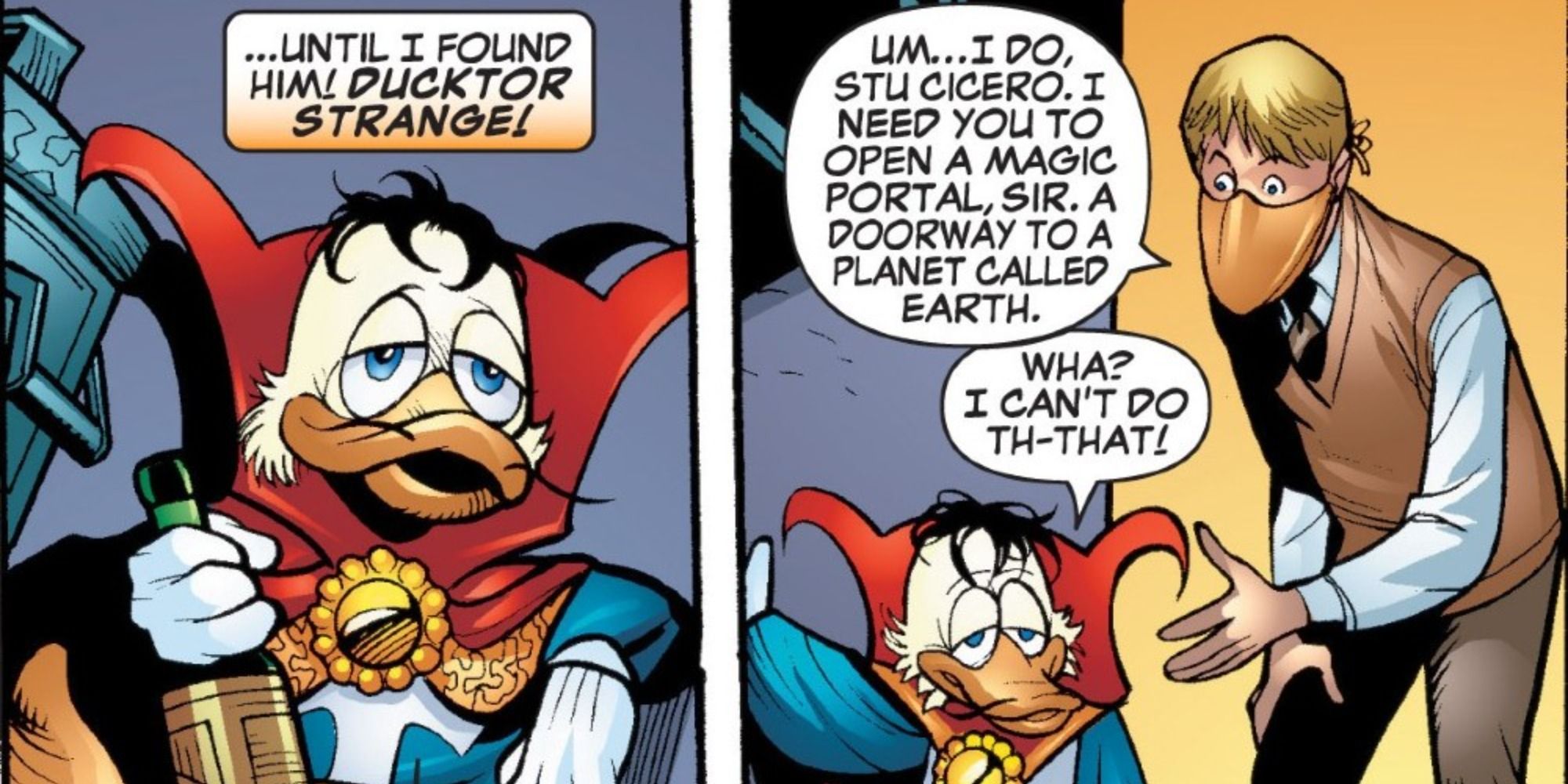 Ducktor Strange appears in Marvel Comics.