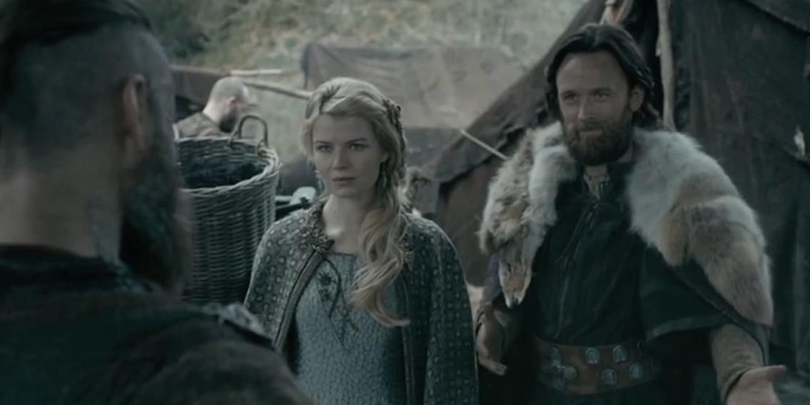 Earl Vik and his wife Ellisif join the Great Heathen Army in Vikings