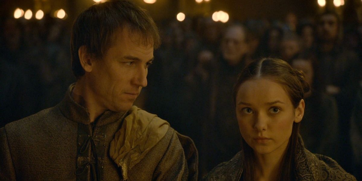 Edmure Stark and Roslin Frey wed in Game of Thrones