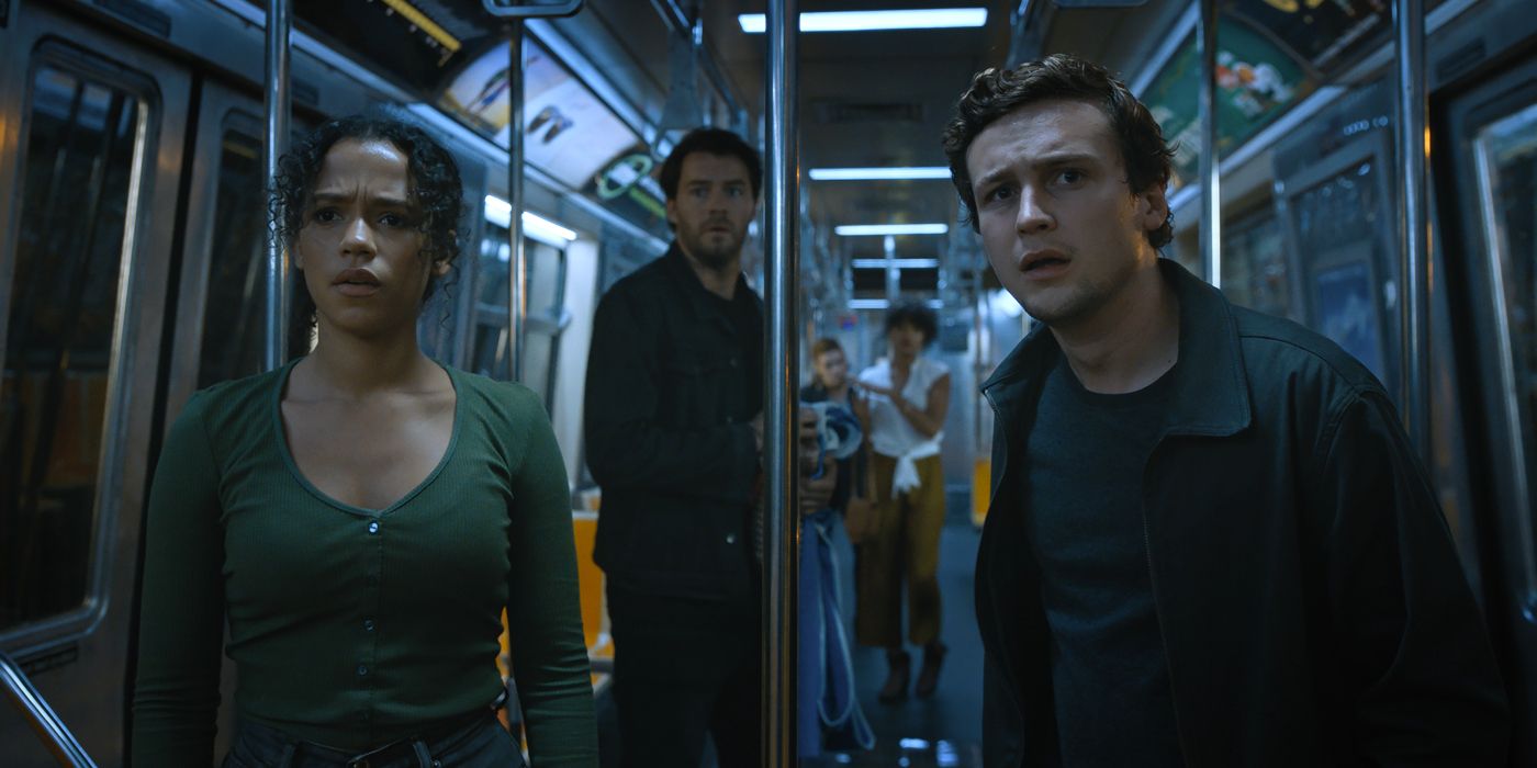 Escape Room 2 cast on a subway