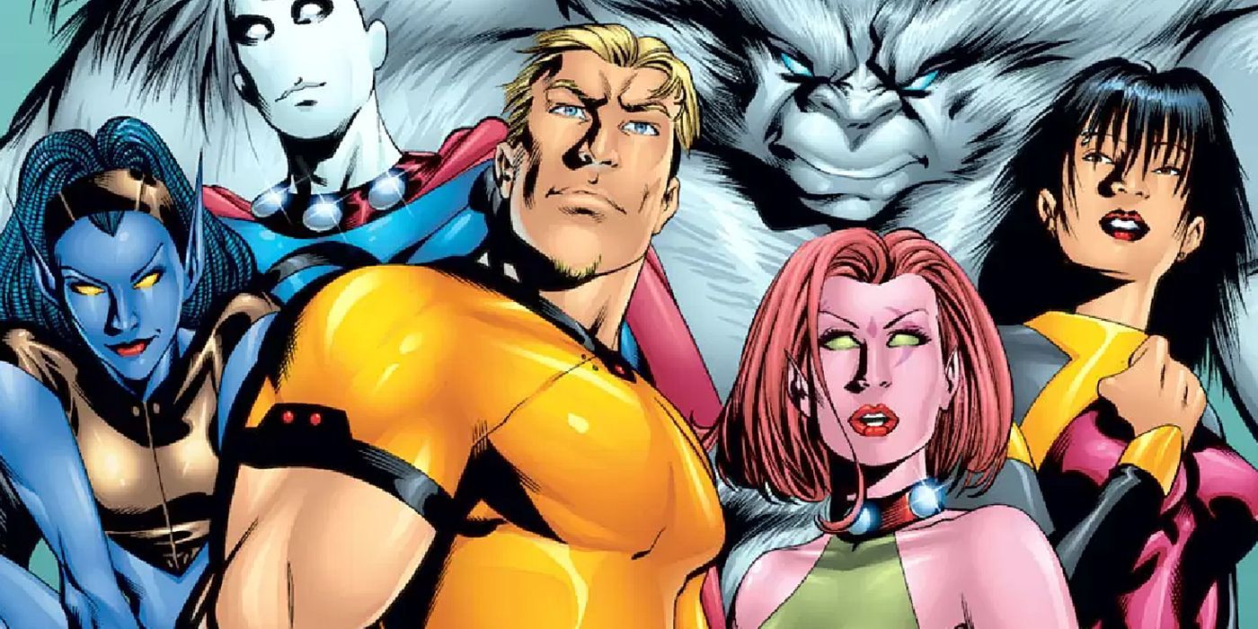 The Exiles standing together in the Marvel comics