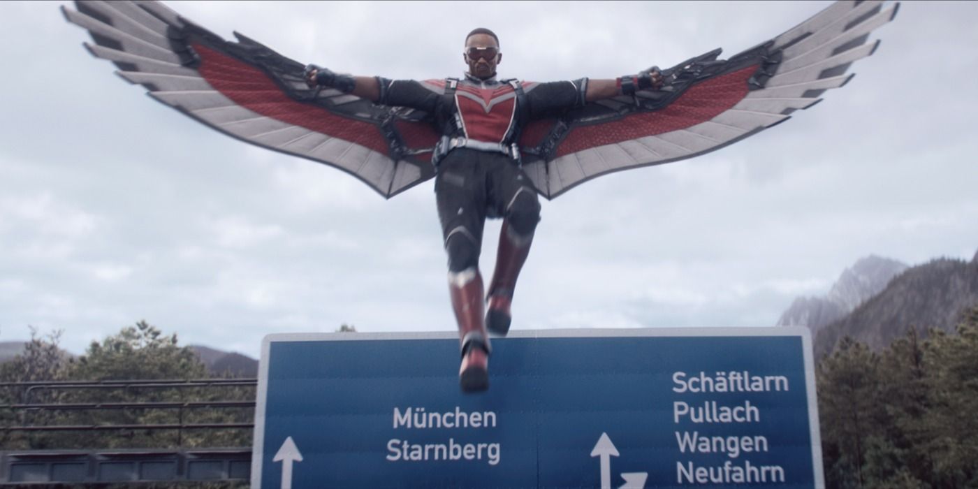 The Falcon spreads his wings in Falcon and the Winter Soldier