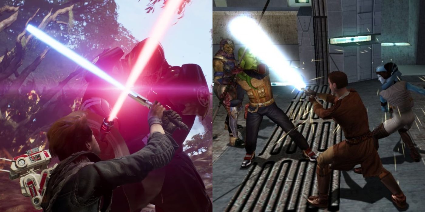 Combat in Star Wars Jedi: Fallen Order and in KotOR
