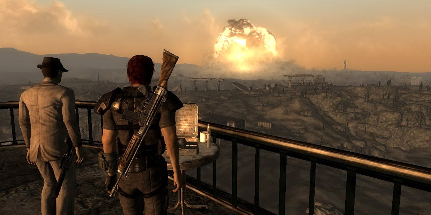 The explosion of Megaton in Fallout 3