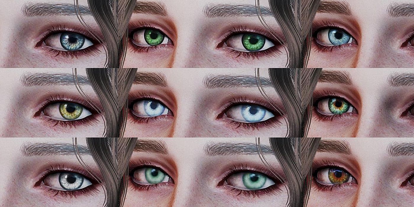 A comparison of various modded eye textures in Fallout 4