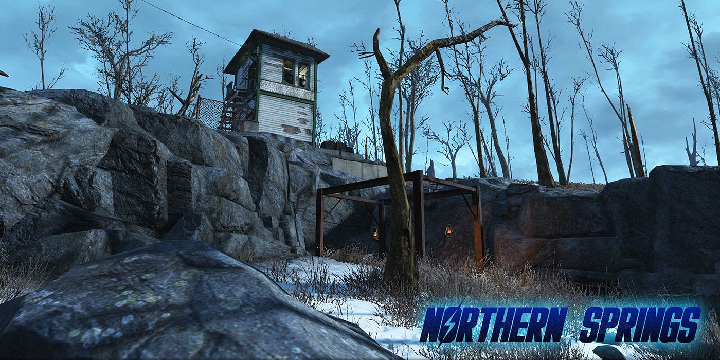 An abandoned shack from the Northern Springs mod for Fallout 4