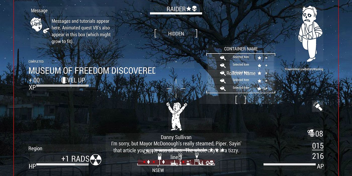 Fallout 4: 10 Amazing Mods That Improve The User Interface