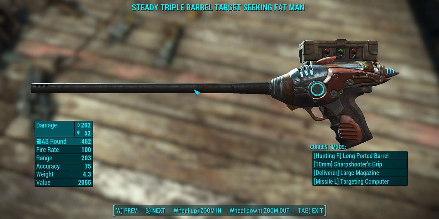 A heavily modded Fallout 4 pistol