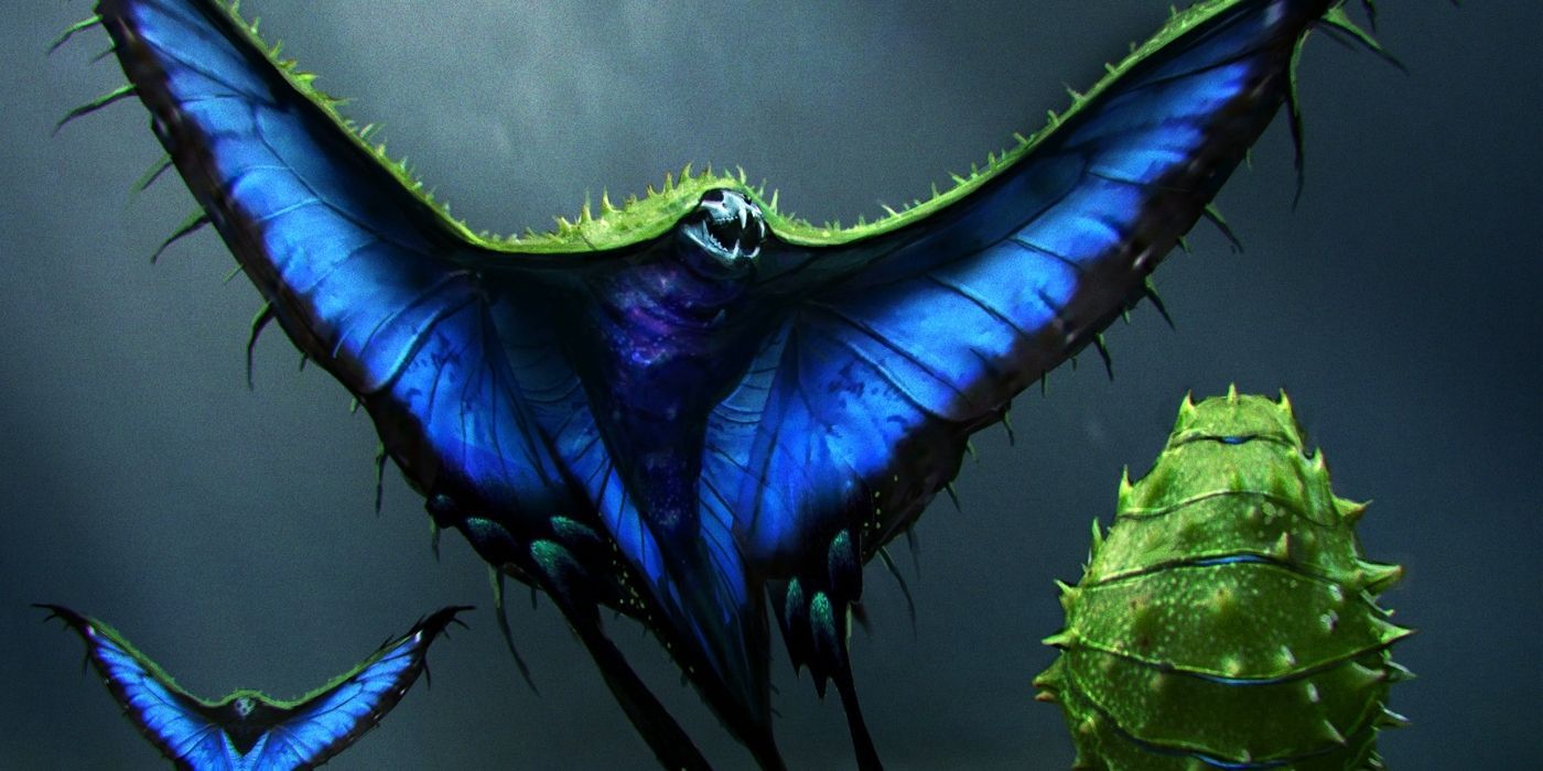 Concept art for the Swooping Evil in Fantastic Beasts franchise