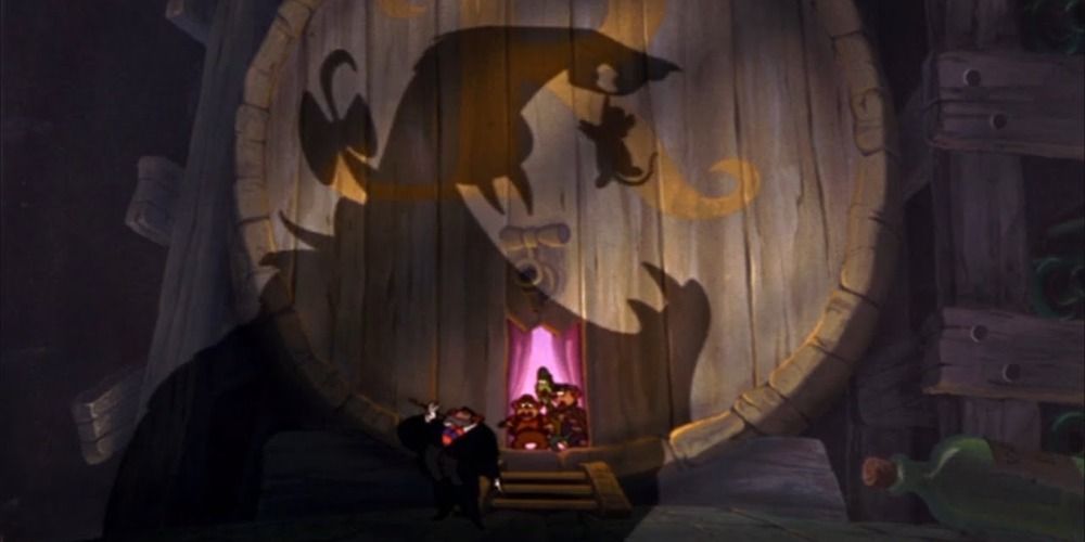 Felicia the cat eating Bartholomew in The Great Mouse Detective.