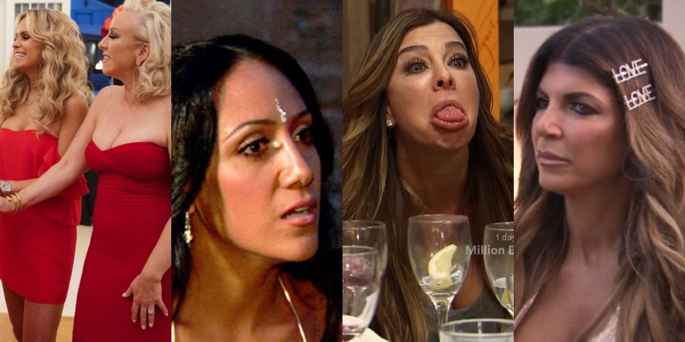 For side by side images of the Housewives of New Jersey - Margaret, Melissa, Siggy, and Teresa from Bravo