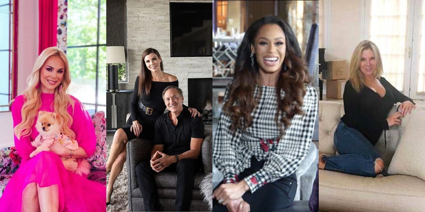 Four images of the Real Housewives and their homes fromt the franchise
