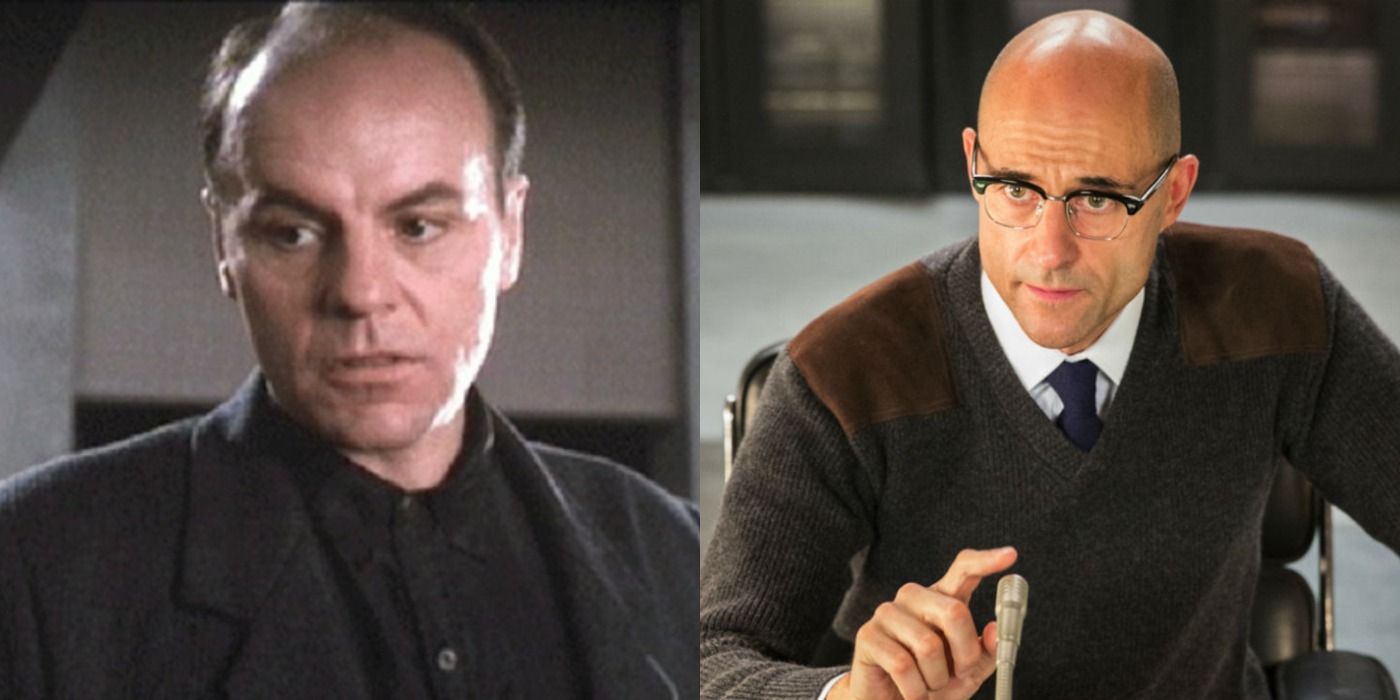Split image showing Dial from Free Willy and actor Mark Strong