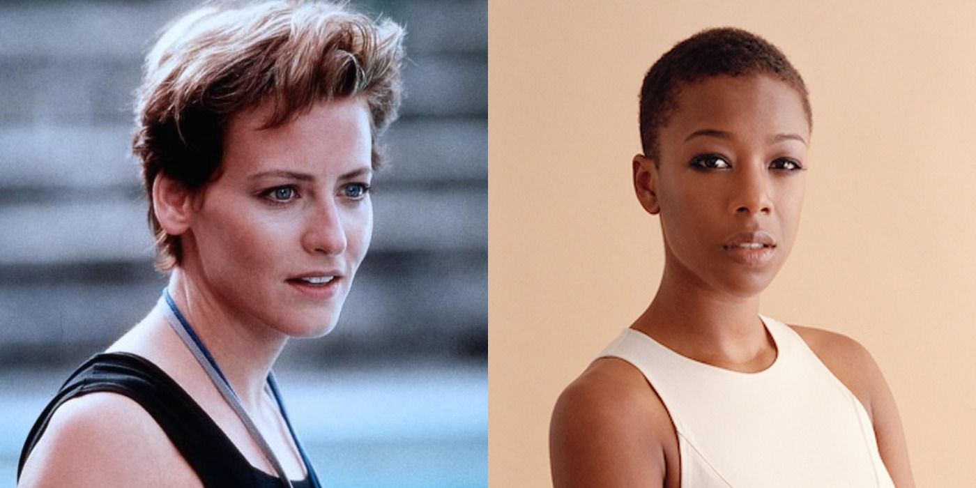 Split image showing Rae from Free Willy and actor Samira Wiley