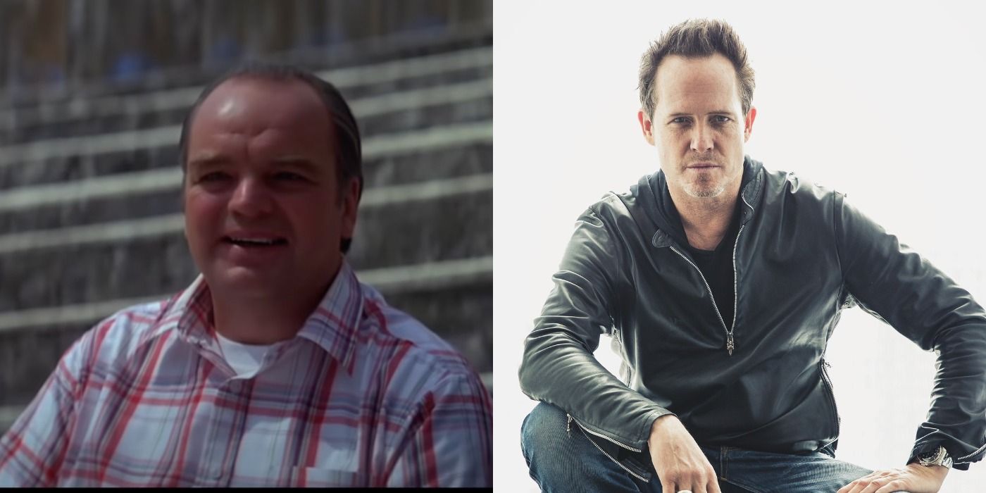 Split image showing Wade from Free Willy, and actor Dean Winters