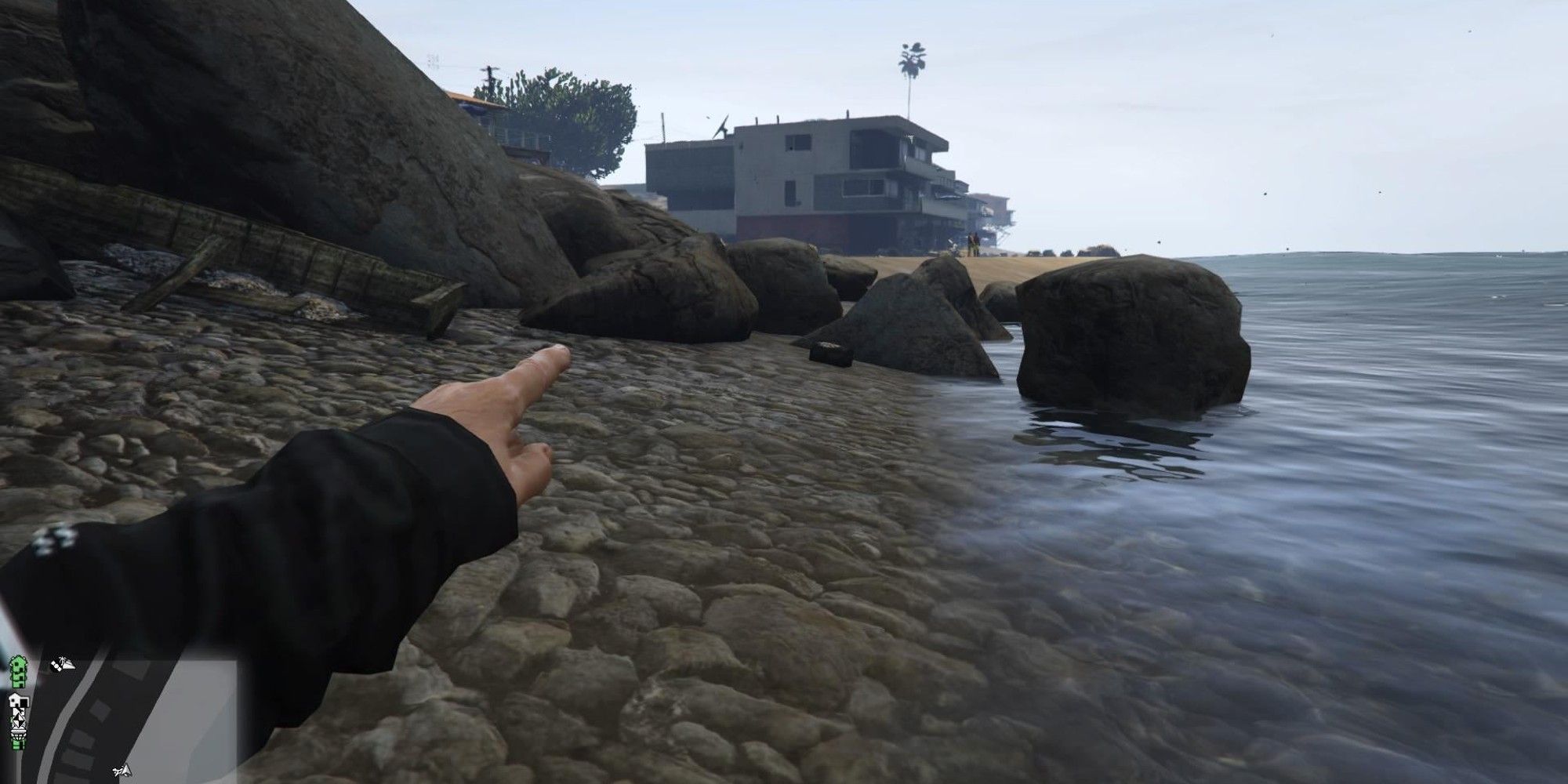 A Shipwreck on the Los Santos coast in GTA Online