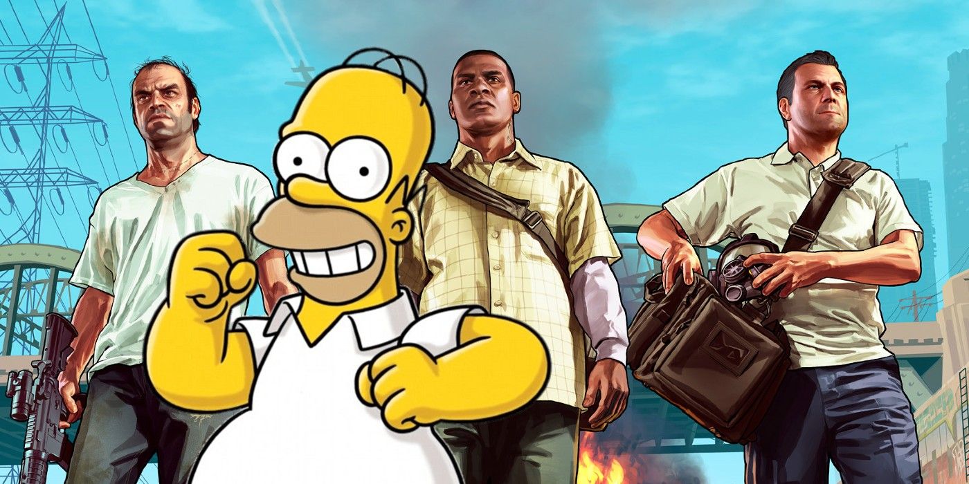 GTA V And The Simpsons