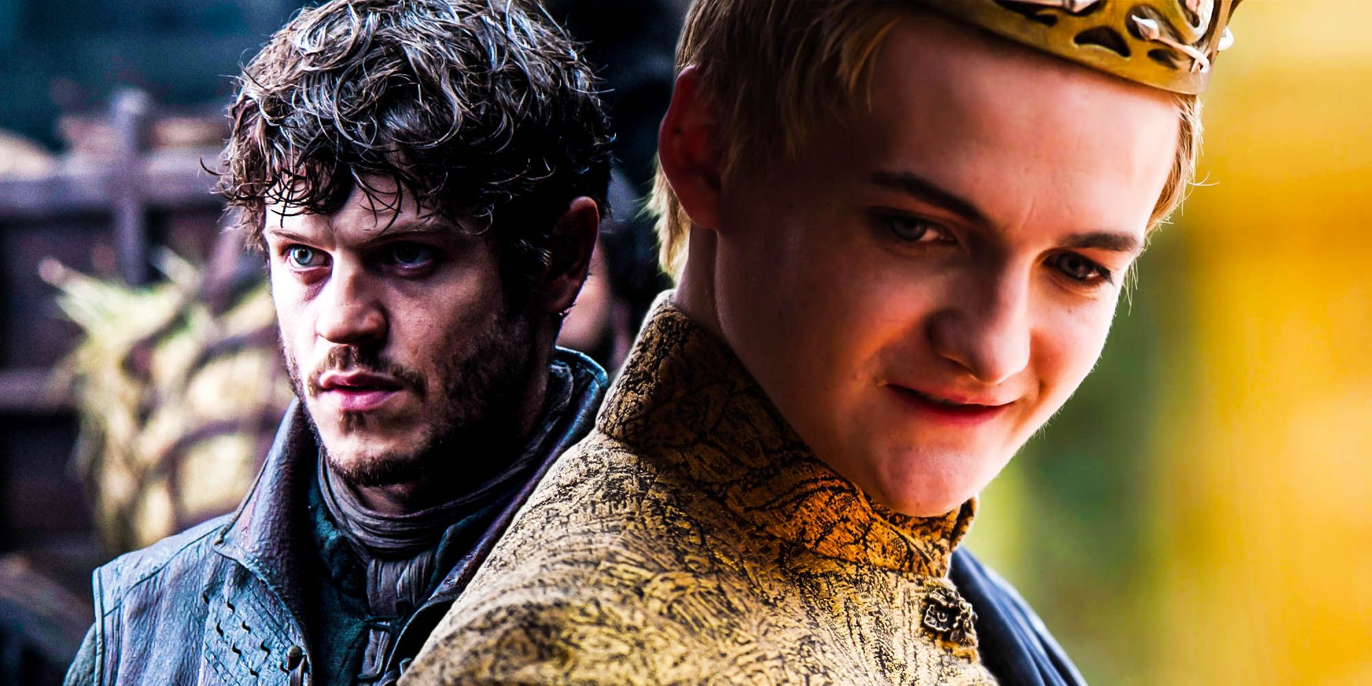 Imagem misturada de Ramsay Bolton e Joffrey Baratheon em Game of Thrones.