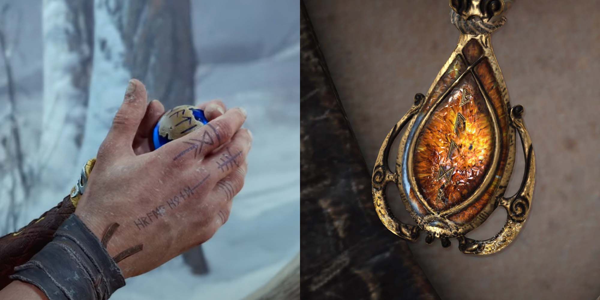 Atreus' Orb and Freya's Necklace