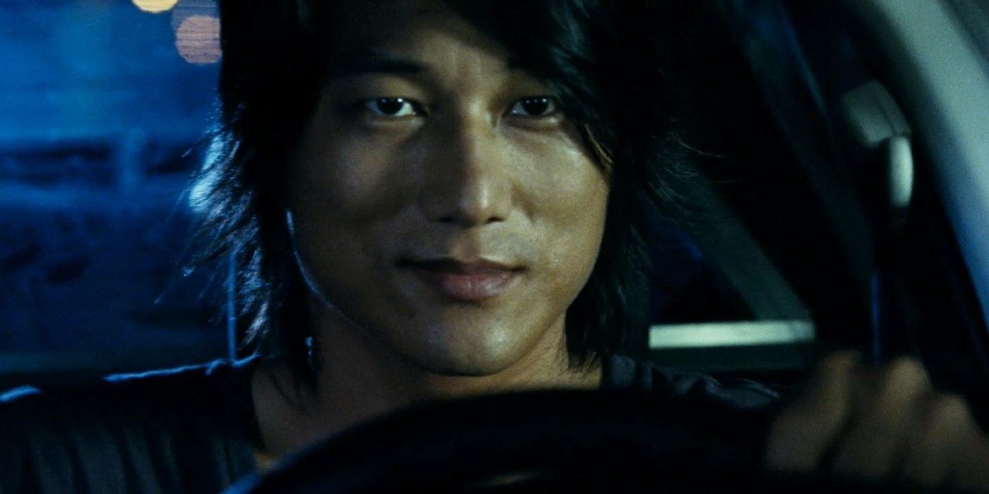 Han races through the streets of Tokyo in Fast & Furious: Tokyo Drift