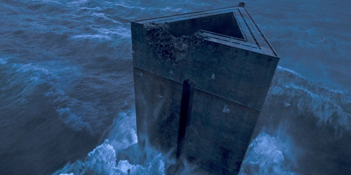 Azkaban prison in the sea in Harry Potter