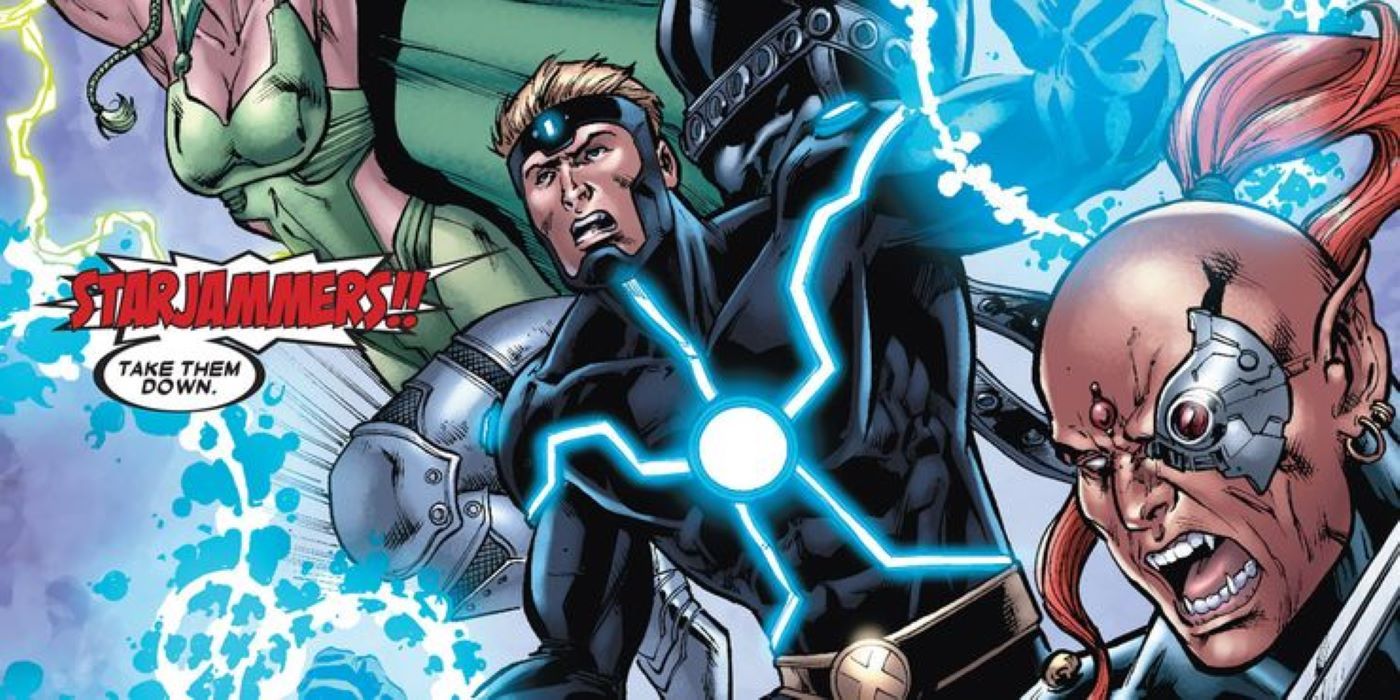 Havok as a member of the Starjammers
