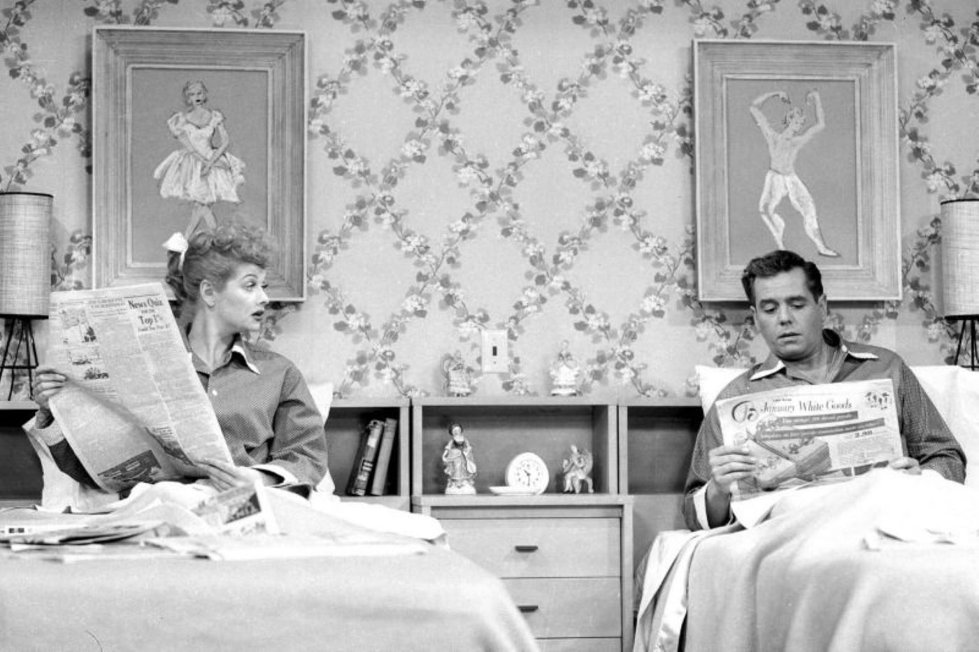 Separate Beds in I Love Lucy