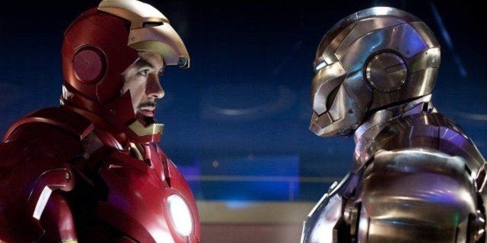 Iron Man about to fight War Machine 