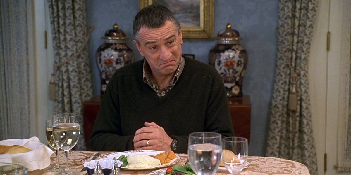 Jack sitting at the dinner table in Meet the Parents