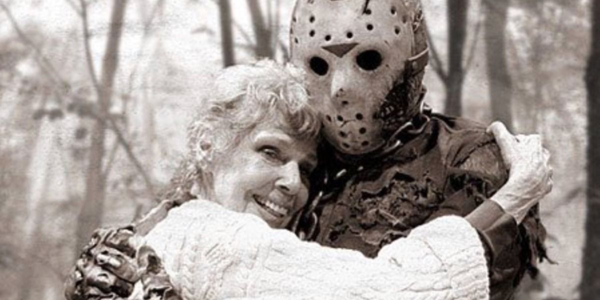 Jason hugs his mother.
