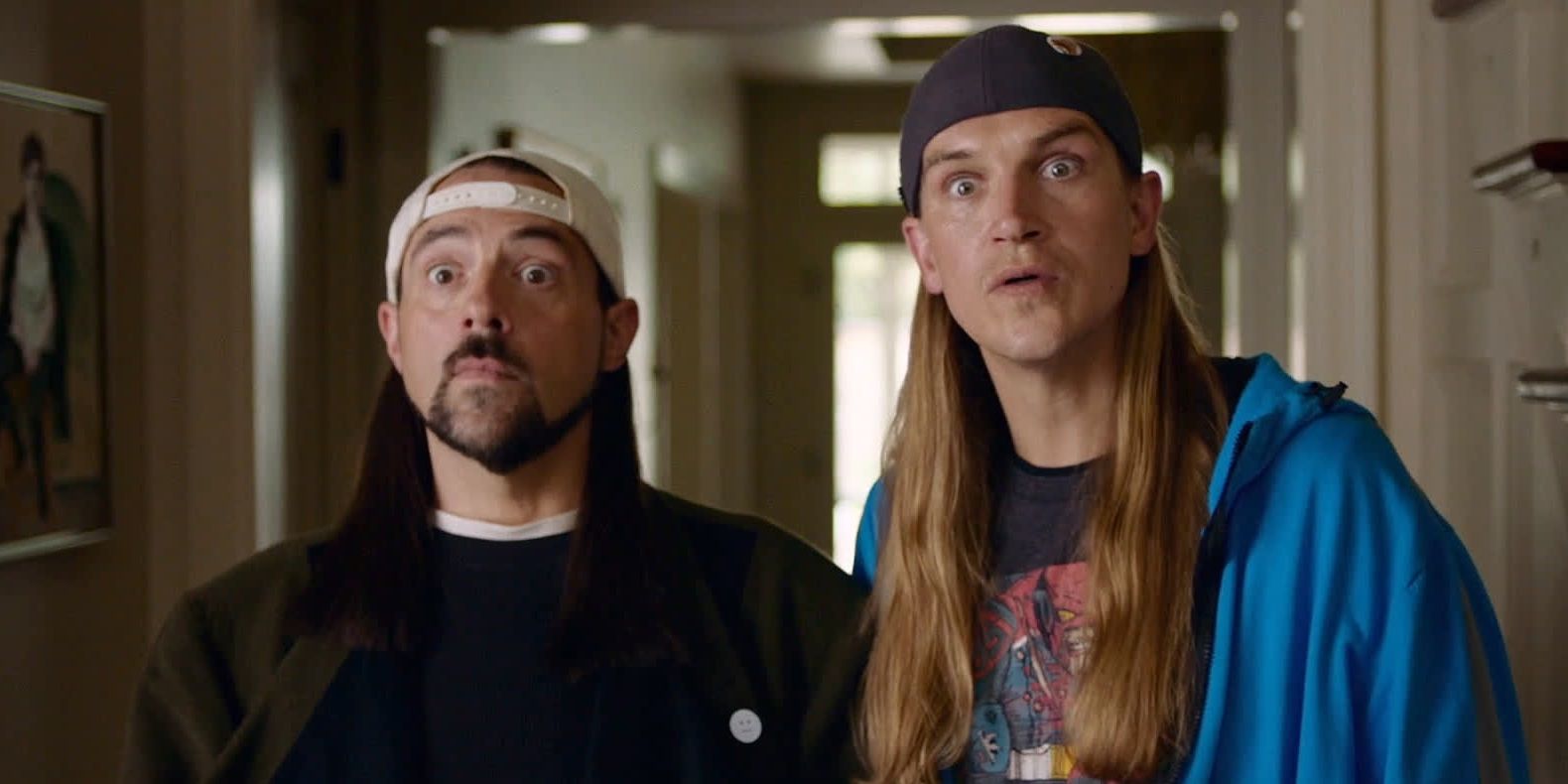 Jay and Bob looking surprised in Jay and Silent Bob Reboot