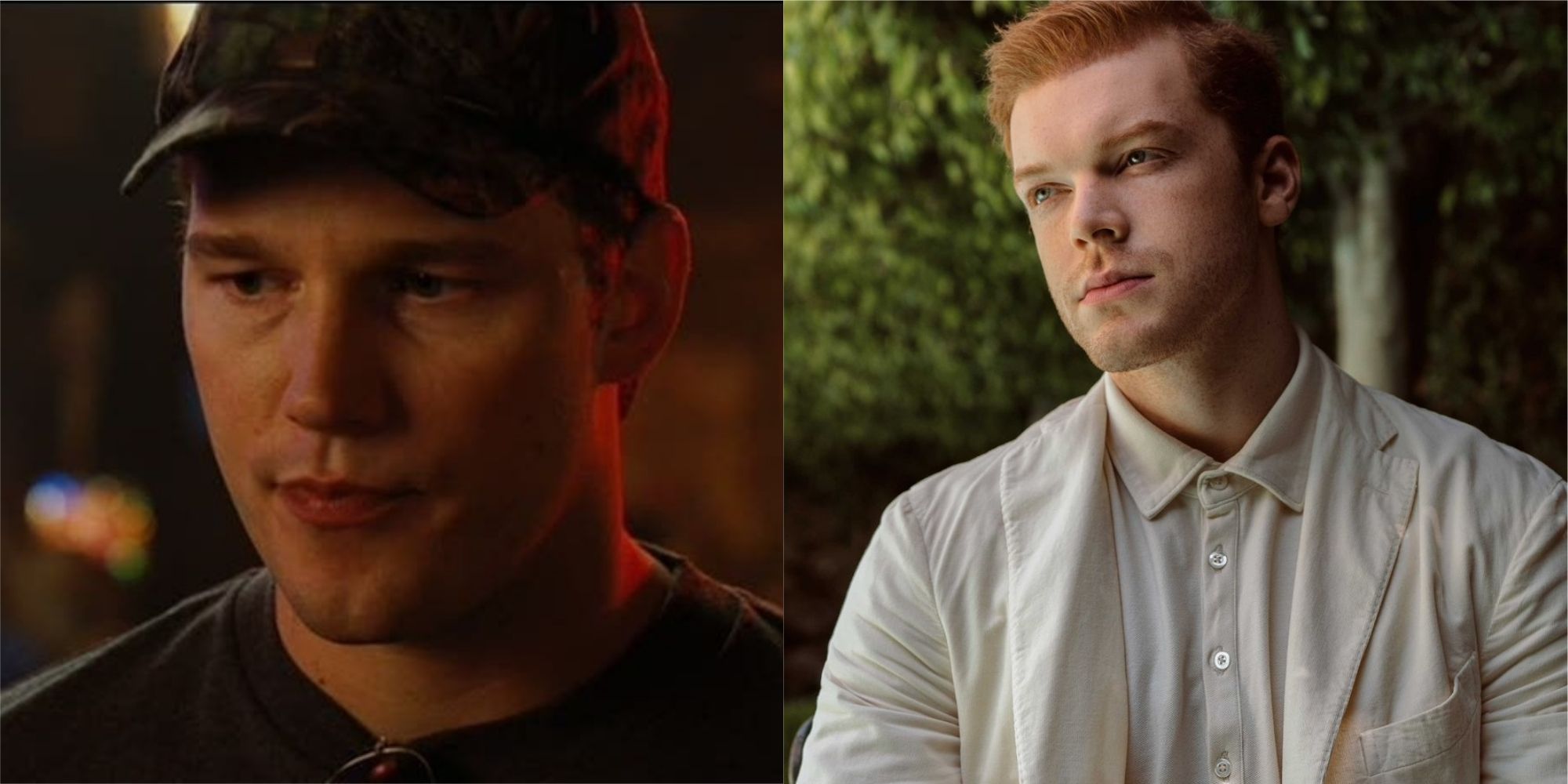 Split image showing Roman in Jennifer's Body, and Comeron Monaghan