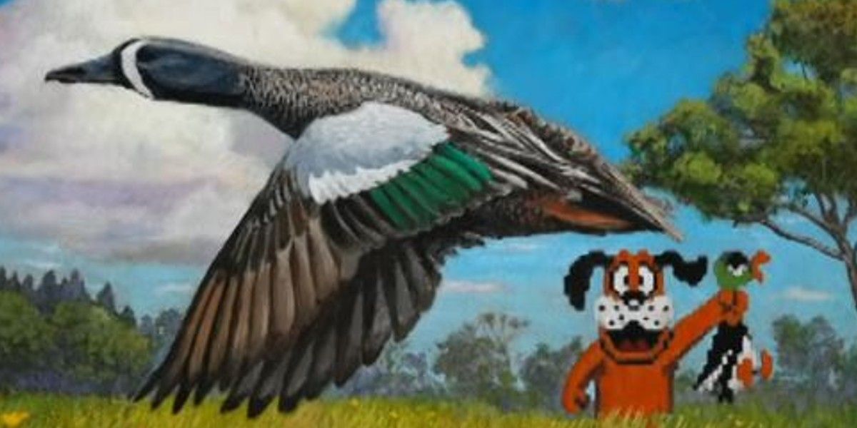 John Oliver Duck Hunt Game Duck Stamp Painting Disqualified By US Govt