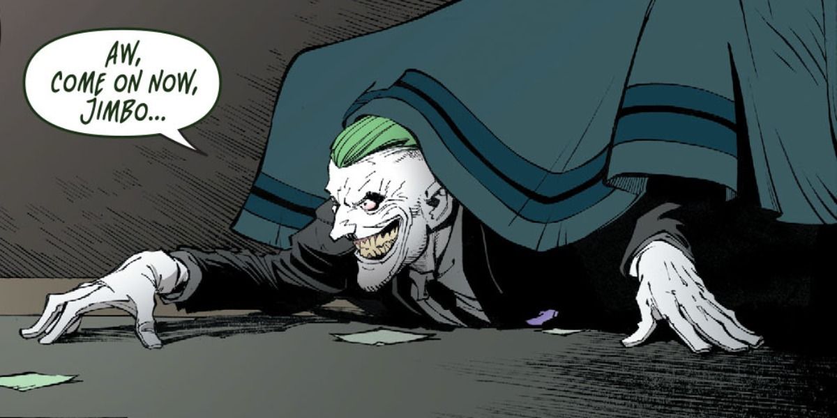Joker attacking Gordon in his home in Endgame