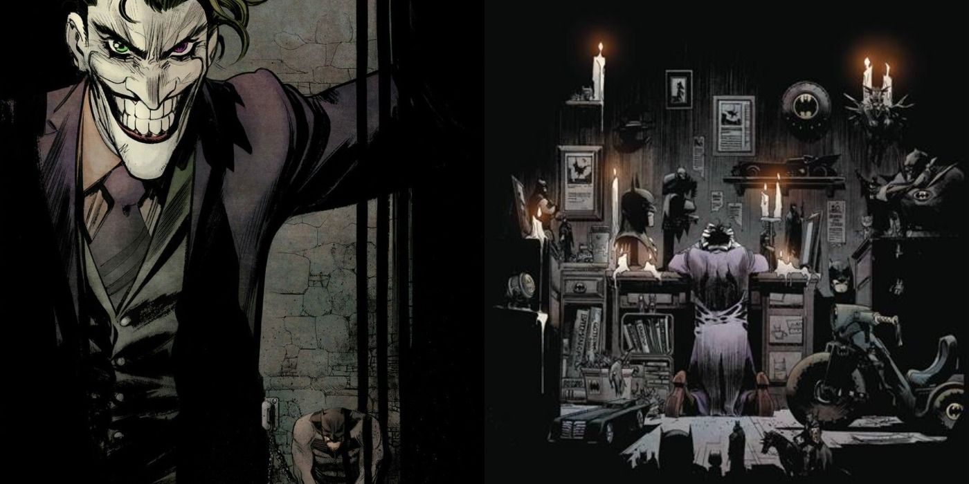Sean Murphy&rsquo;s art of Joker in White Knight, obsessing over Batman