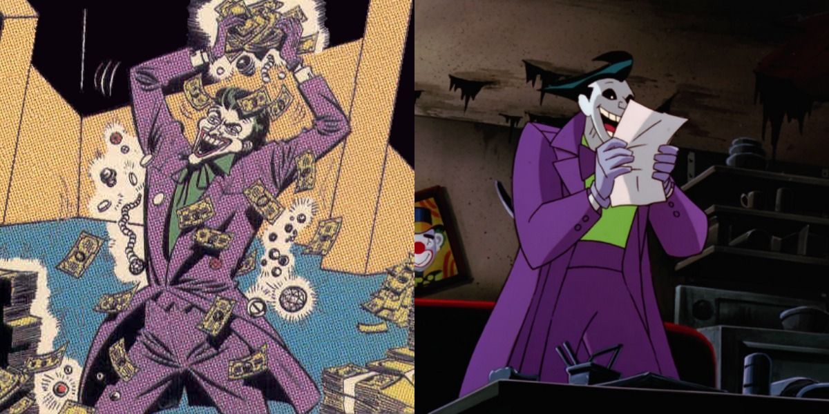 Joker's Millions the comic versus Joker's Millions the episode.