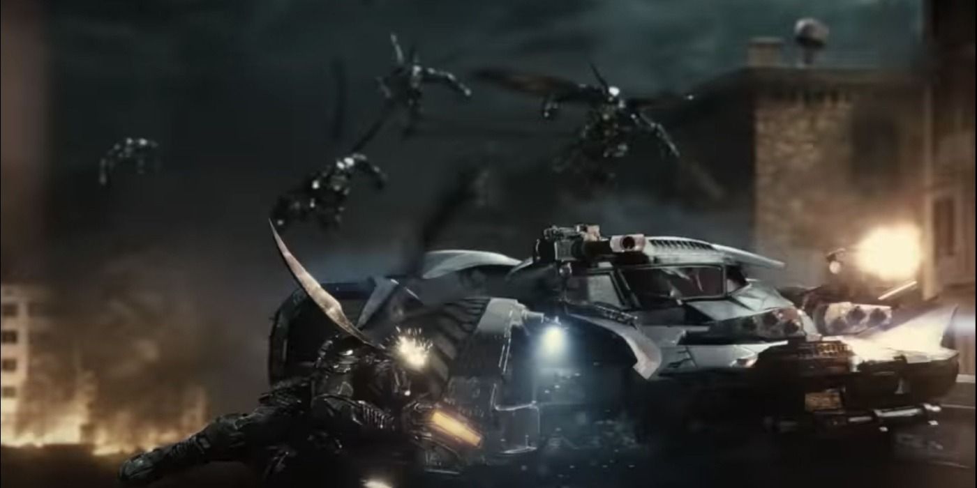 The Justice League Batmobile is ready for anything