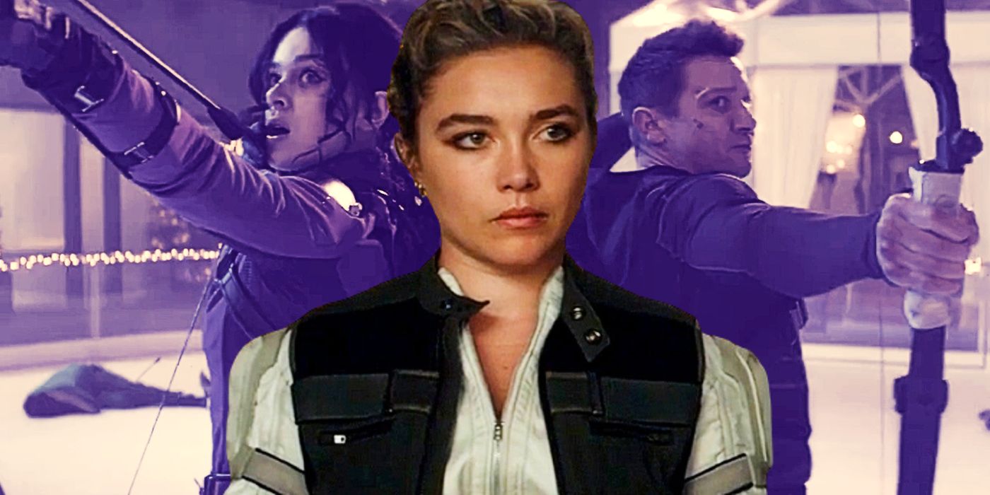 Kate Bishop and Clint Barton in Hawkeye and Yelena in Black Widow