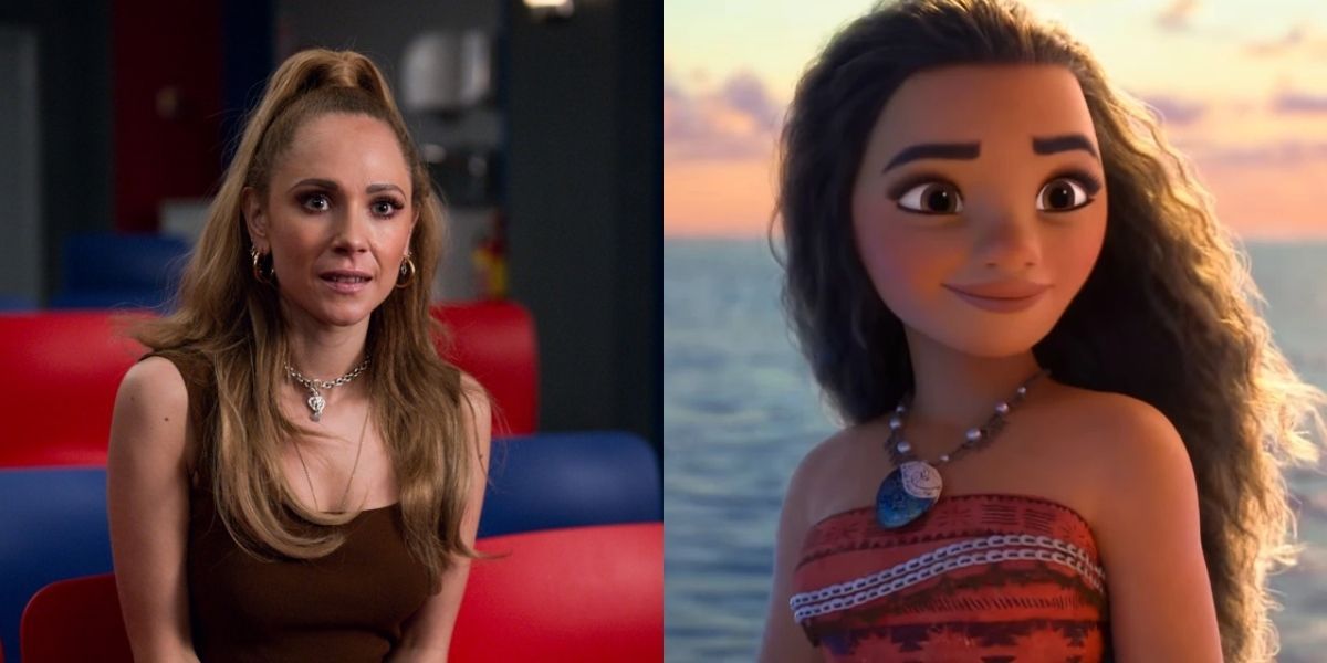 Split Image: Keeley in Ted Lasso and Moana 