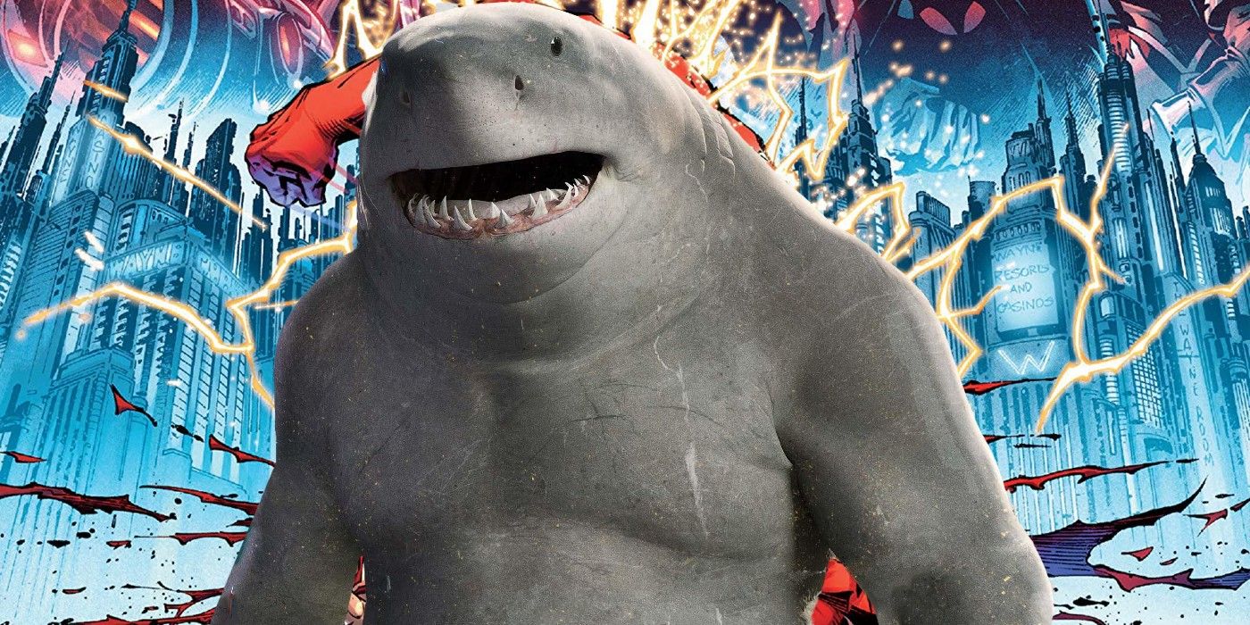 King Shark in the poster for The Suicide Squad