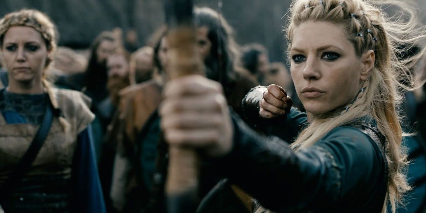 Lagertha kills Aslaug in Vikings