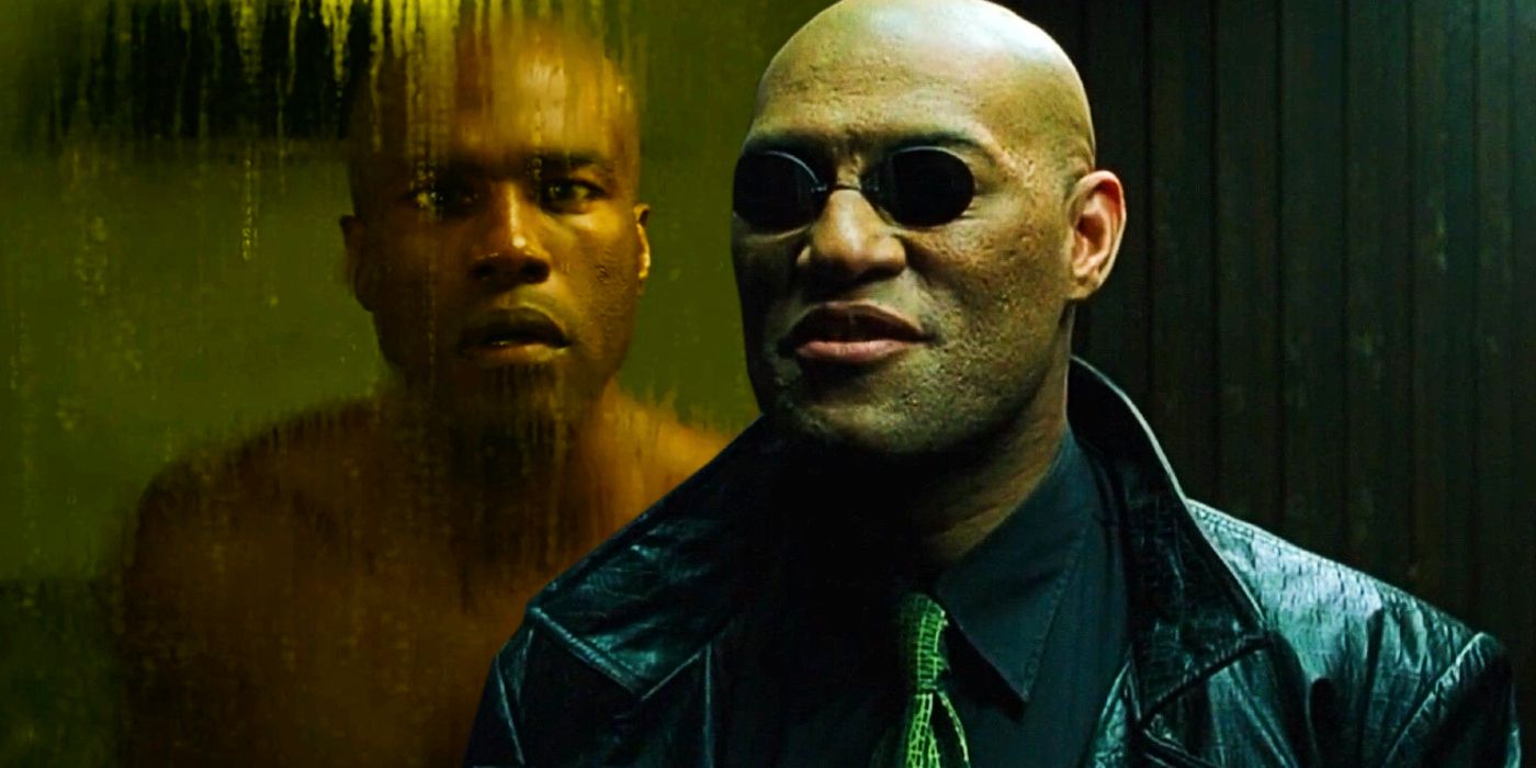 Laurence Fishburne and Yahya Abdul-Mateen II as Morpheus