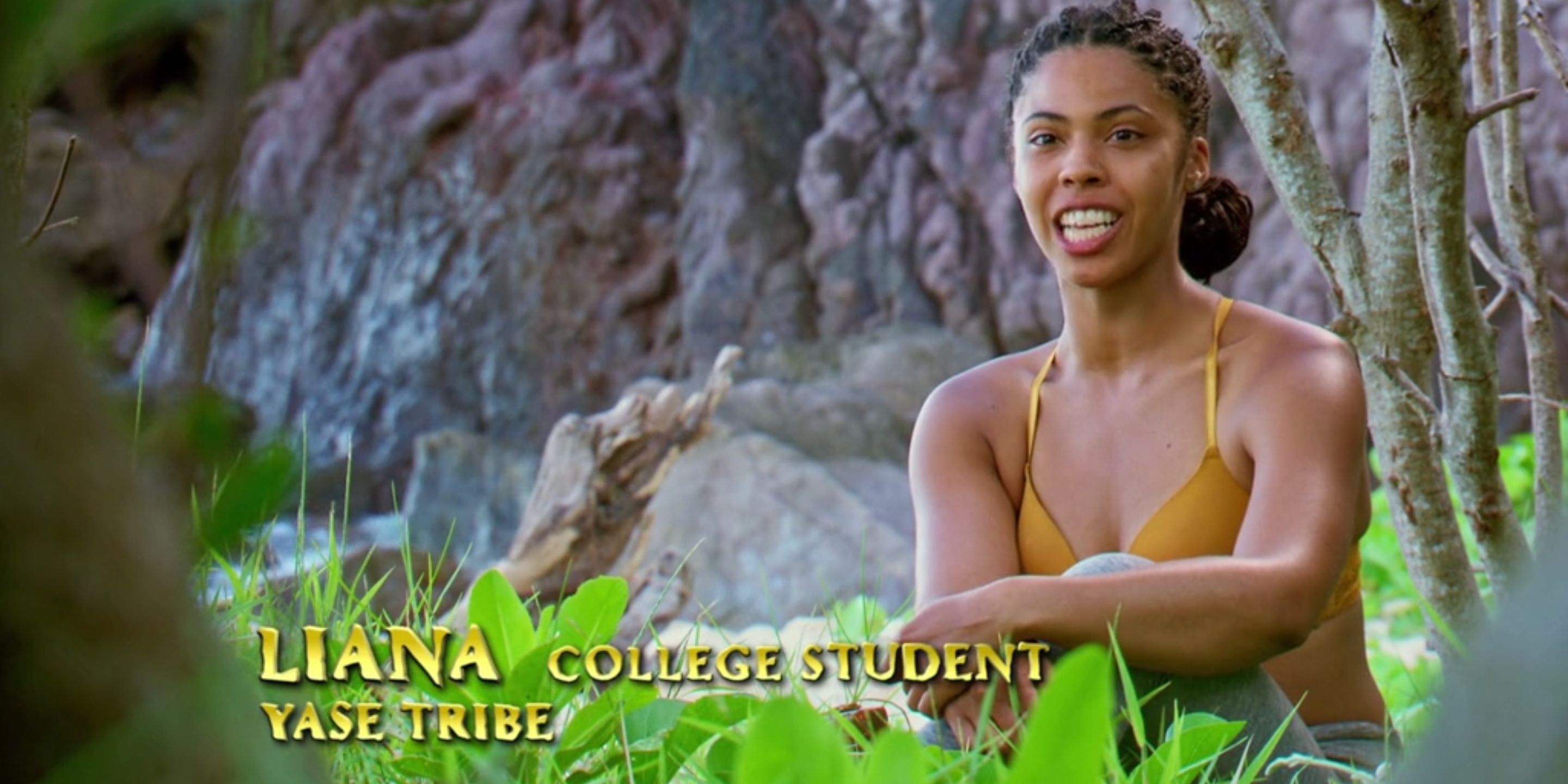 Liana Wallace gives a confessional interview on Survivor 41.
