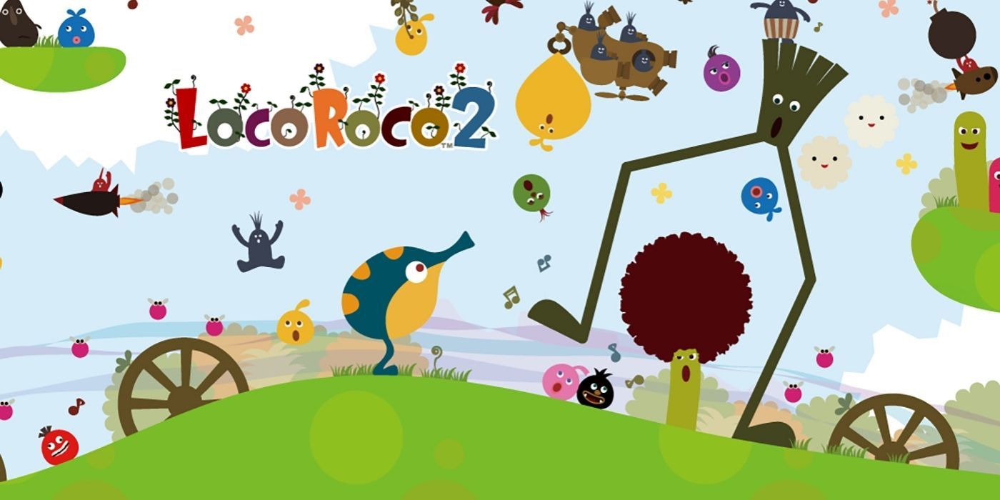 A banner for the video game Loco Roco 2