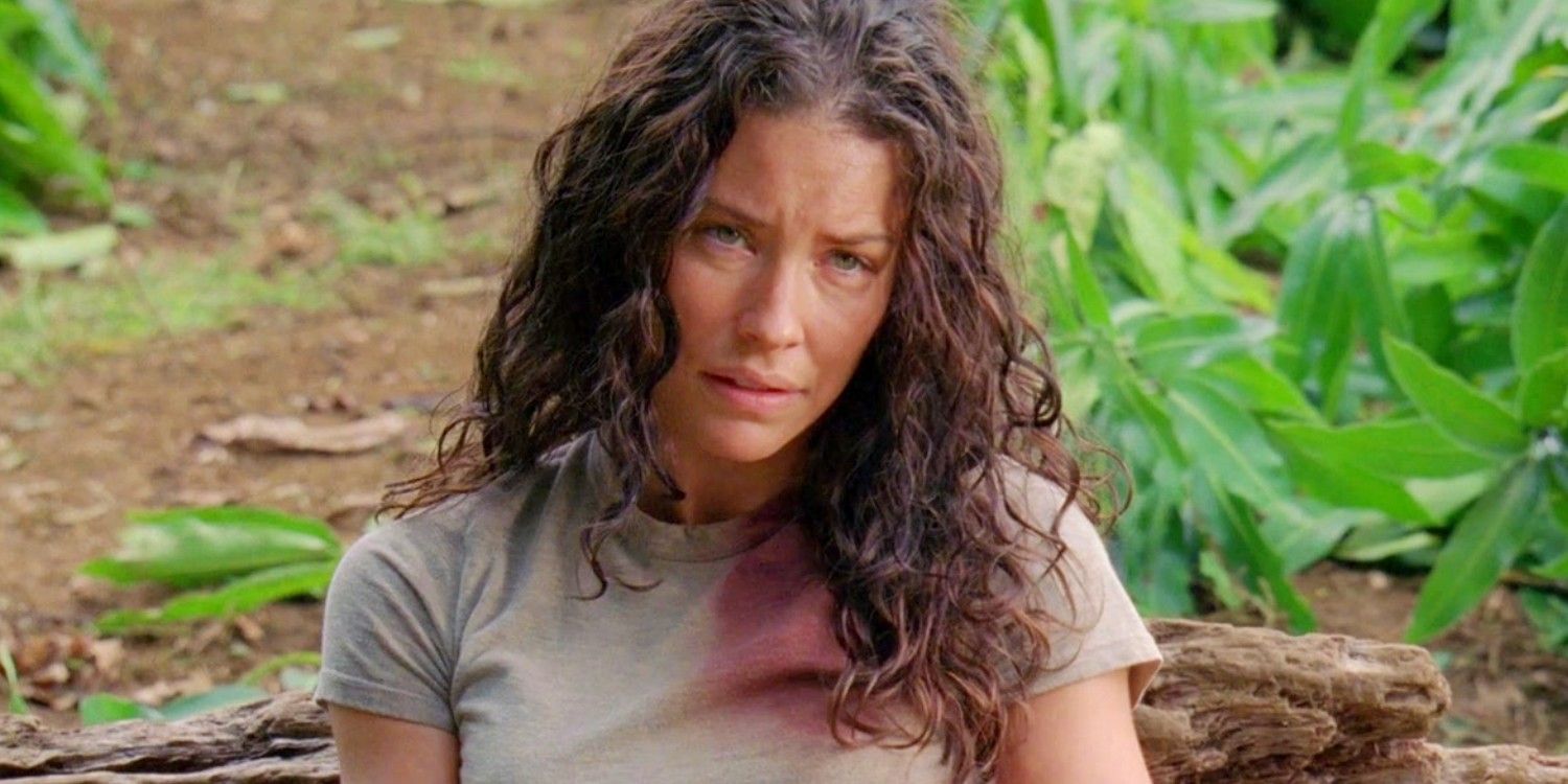 Kate outside looking dirty on Lost