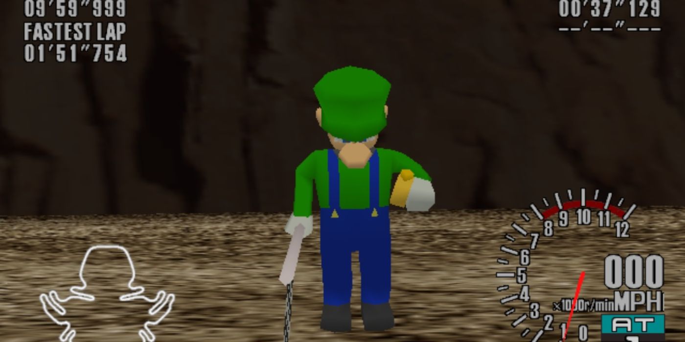 Luigi in Sega Dreamcast Racing Game Prototype